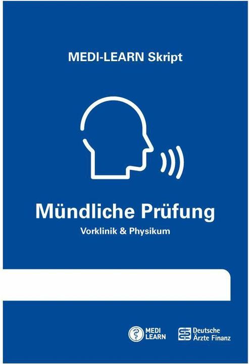 Actual product image Skript - Mündliche Prüfung (German, Sabine MEDI-LEARN Verlag GbR, MEDI-LEARN Publishing House GbR, 2022)