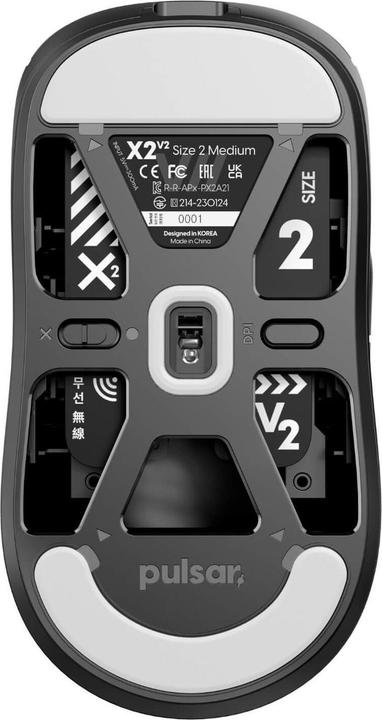 Produktbild Pulsar Gaming Gears X2 V2 Black - Muis (Kabelgebunden, Kabellos)