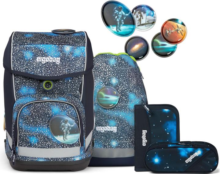 Ergobag cubo 5-tlg. Set Bär Anhalter Glow (19 l)