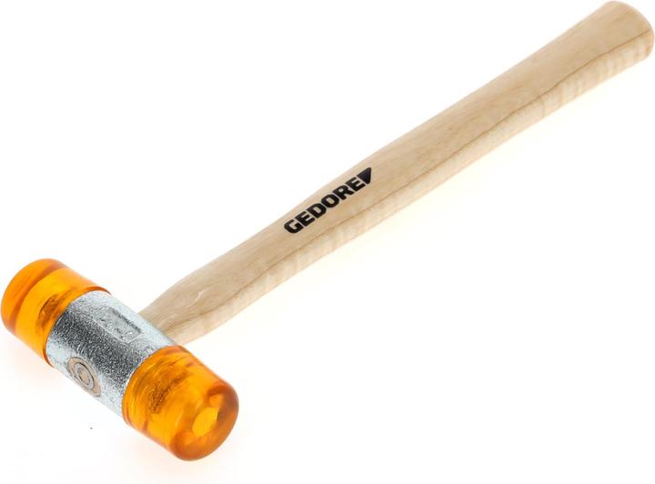 Actual product image Gedore Plastic mallet, Ø 32 mm, Replaceable heads made of cellulose acetate, Robust ash handle (365 g)