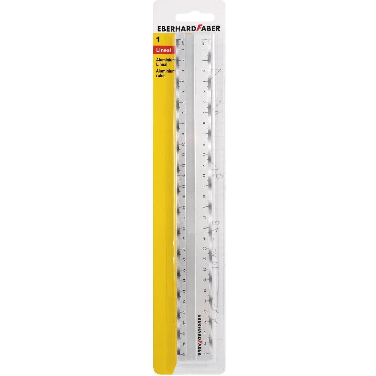 EberhardFaber, Lineal, EBERHARD FABER Lineal 30,0 cm, silber (300 mm)