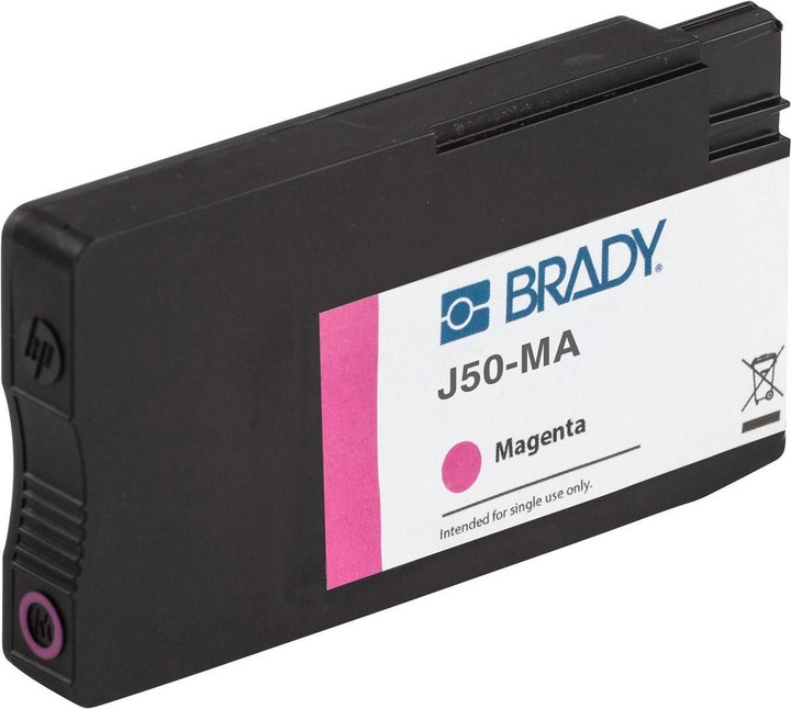 Produktbild Brady J50-MA - Tinte auf Pigmentbasis - Magenta - - BradyJet J5000 - 101.6 mm -