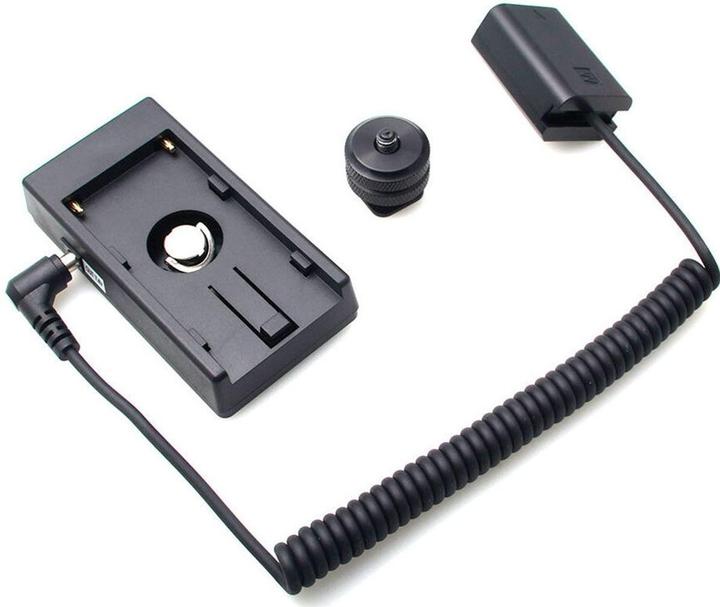 Produktbild Caruba Sony NP FW50 Volldecodierung Dummy Batterie + F970 Batteriezwickel (Federkabel) (Kamera Akku)