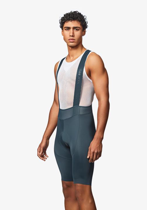 Actual product image Van rysel Rennrad Radhose mit Trägern Sommer kurz Herren RCR 4 grün (XL)