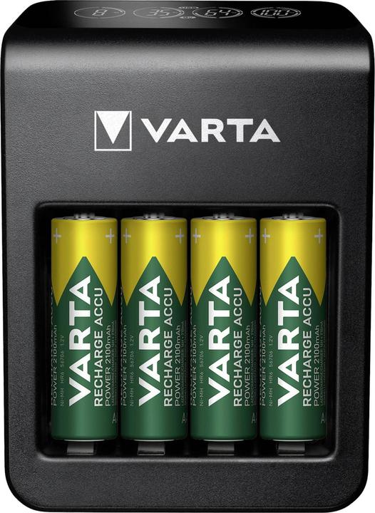 Immagine prodotto Varta Caricabatterie a spina LCD+ (1 pz., AA, 2100 mAh, Batteria + Caricabatterie)