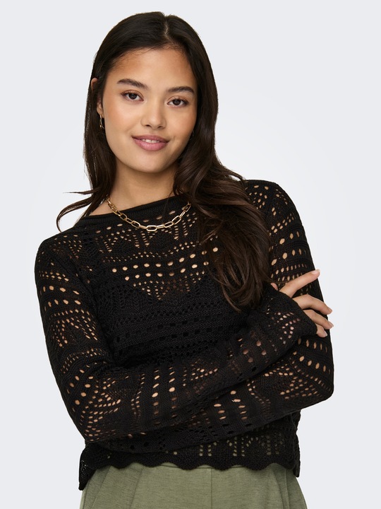Image du produit JdY Pull à encolure en U Pull en maille (L)