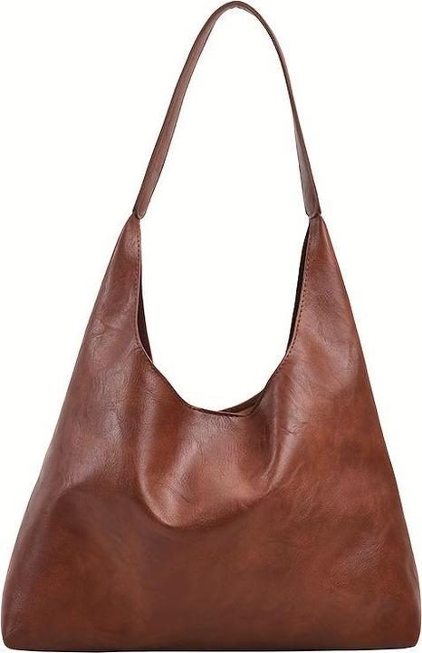Only-Bags.Store Vintage Solid Color Hobo Tasche, leichte lässige Umhängetasche mit Einsatz Tasche für den täglichen