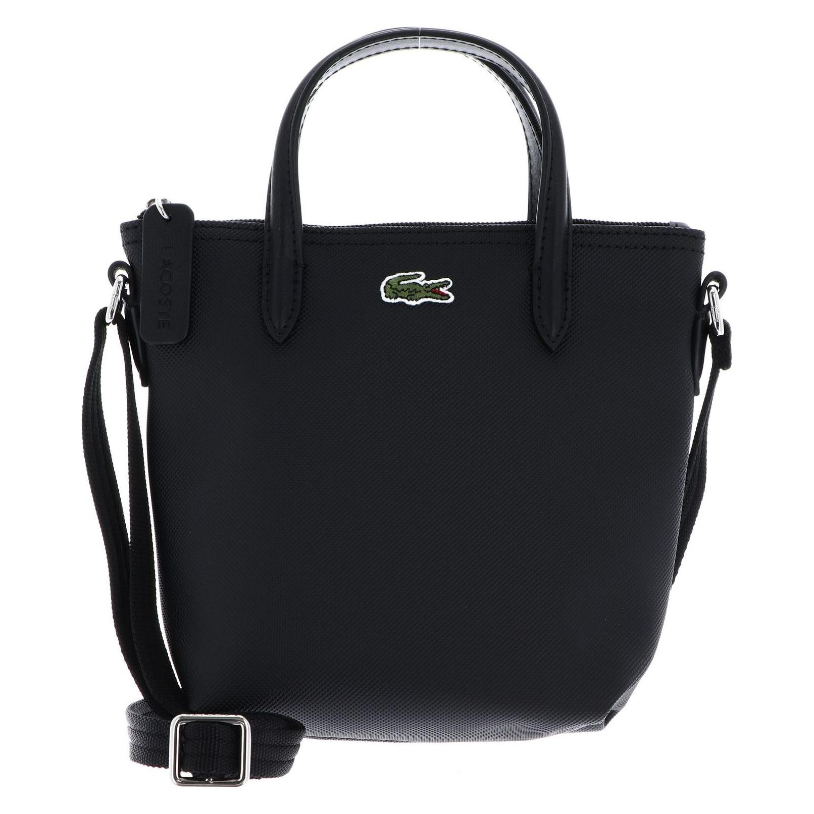 Lacoste, Damen, Handtasche, Shopping Cross Bag, Schwarz