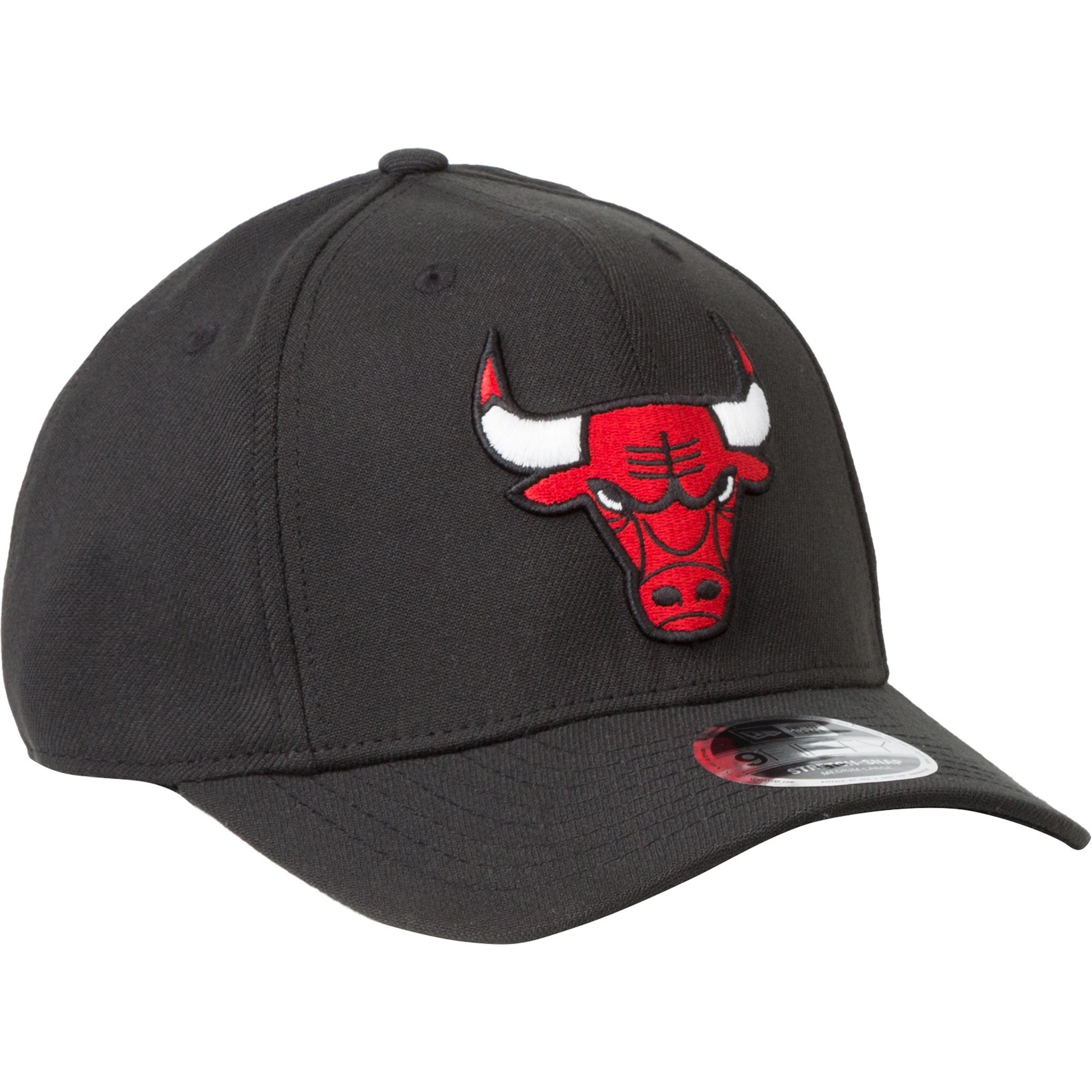 New Era, Herren, Cap, 9FIFTY NBA Stretch Snap Chicago Bulls Cap, Schwarz, (M, L)