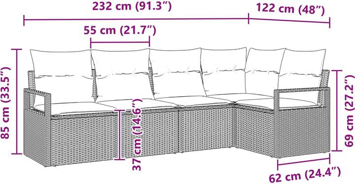 Produktbild vidaXL Sofa Set