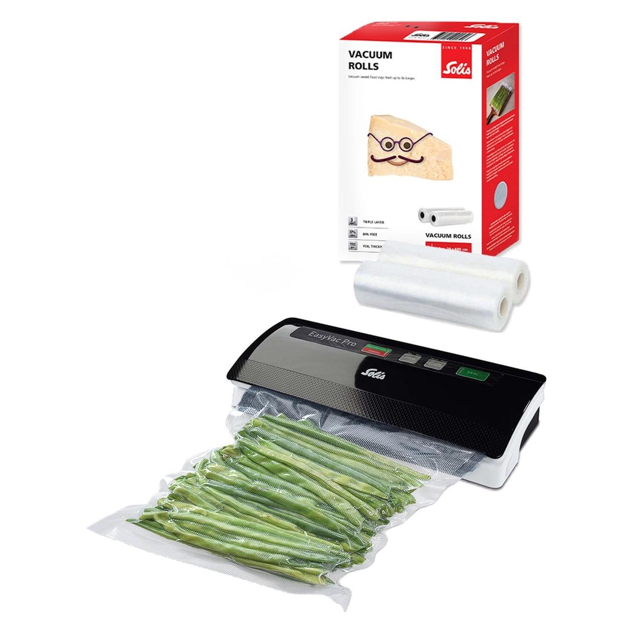 Solis Vac Pro 569 Vacumeermachine - Vacuum Sealer Inclusief 2 VacuÃ¼mrollen (20 X 600, Vacuüm Sealer, Grijs