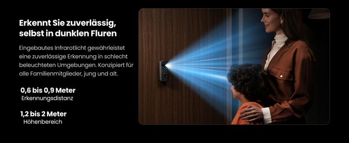 Actual product image SwitchBot Keypad Vision (Electronic numerical code, Face recognition, Fingerprint)