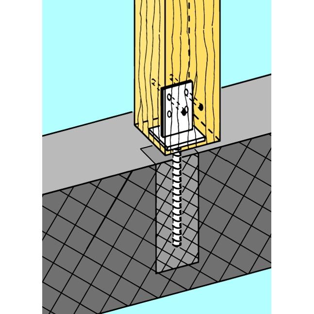Thumbnail - Simpson Sst, Baubeschläge + Holzverbinder, Stützenschuhe, Typ I (Stützenfuss, 1 Stk.)