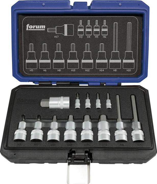 Actual product image Forum Professional Solutions Insert set 1/4+1/2" 13 pcs. female hex. (1/4")