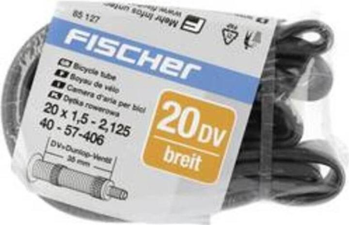 Image du produit Fischer Chambre à air de vélo 20 pouces 85127 (Dunlop (DV), 20", 35 mm)