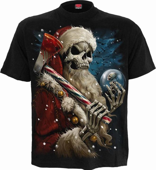 Produktbild Spiral Candy Cane Santa TShirt (S)