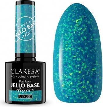Actual product image Claresa Rainbow Jello Base Hybrid/Soakoff Nail Polish, Marine (Marine)