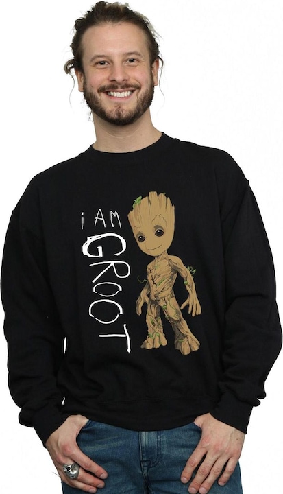 Image du produit - Sweat GUARDIANS OF THE GALAXY AM GROOT SCRIBBLES - Homme (M)