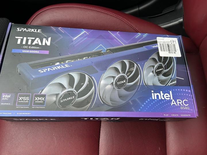 Image du produit Sparkle Intel Arc B580 Titan OC (12 Go, GDDR6)