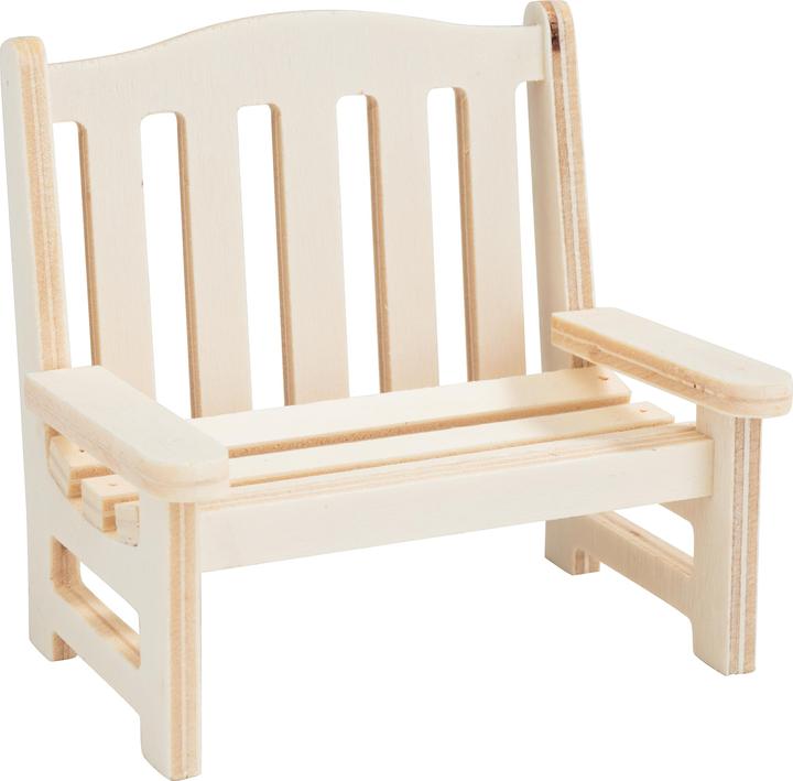 Image du produit VBS Banc miniature "Lars", 2 places (6 x 8.5 x 8.5 cm)