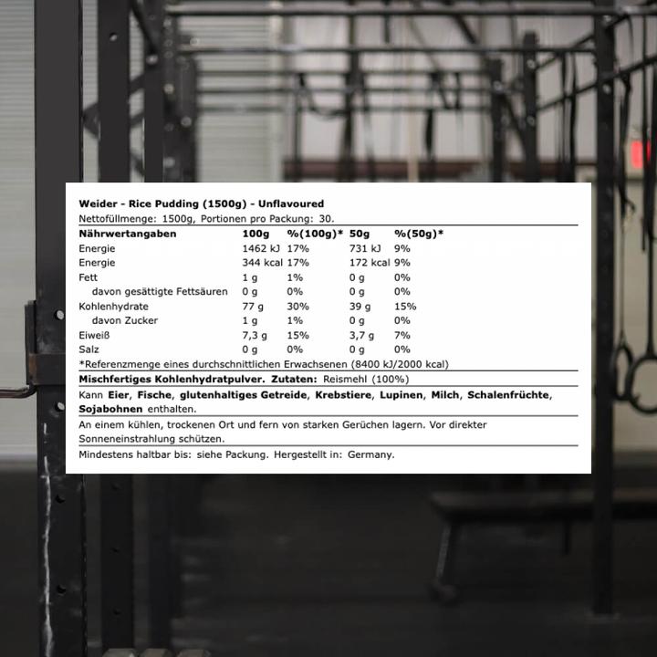 Produktbild Weider Reispudding (1500 g)