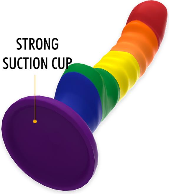 Actual product image Mythology Colby Pride Dildo M