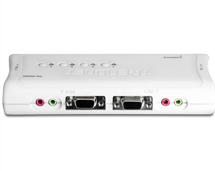 Produktbild Trendnet TK-409K KVM Switch 4-Port USB Kit mit Audio