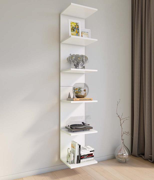 Produktbild VCM Holz Kinderregal Bücherregal Kinder Wandregal Hängeregal Wandboard Regal Kidos (35 x 30 x 180 cm)