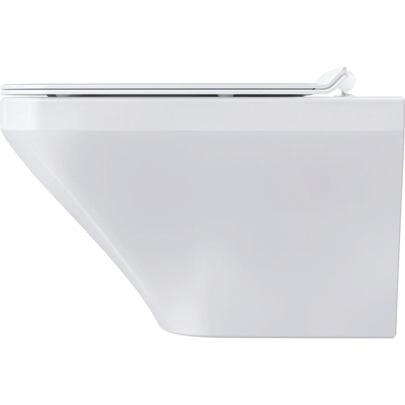 Duravit, WC Deckel, Wand-WC DURASTYLE RIMLESS tief, 370x620mm weiss WG