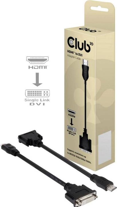 Produktbild Club 3D HDMI zu (DVI, 20 cm)