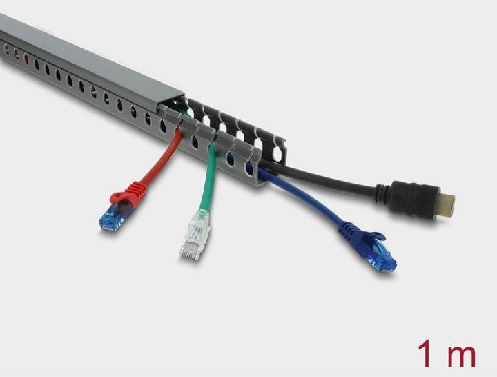 Produktbild Delock Verdrahtungskanal 30 x 30 mm - Länge 1 m grau (Kabelkanal, 100 cm)