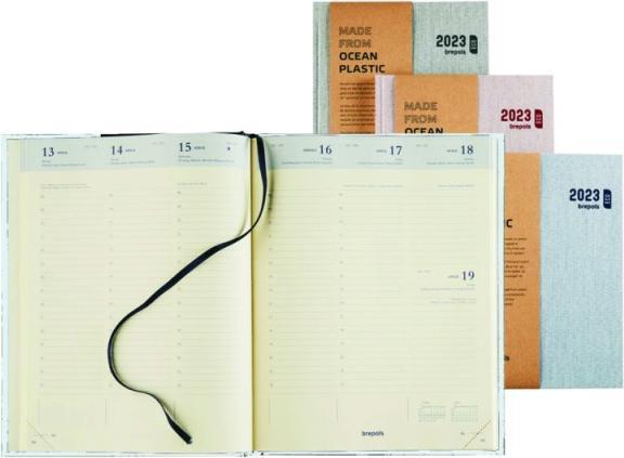 Produktbild Brepols Agenda Timing Toile Ocean 23 620659960 ass., 1W/2S, 17.1x22cm (17.1 x 22 cm)