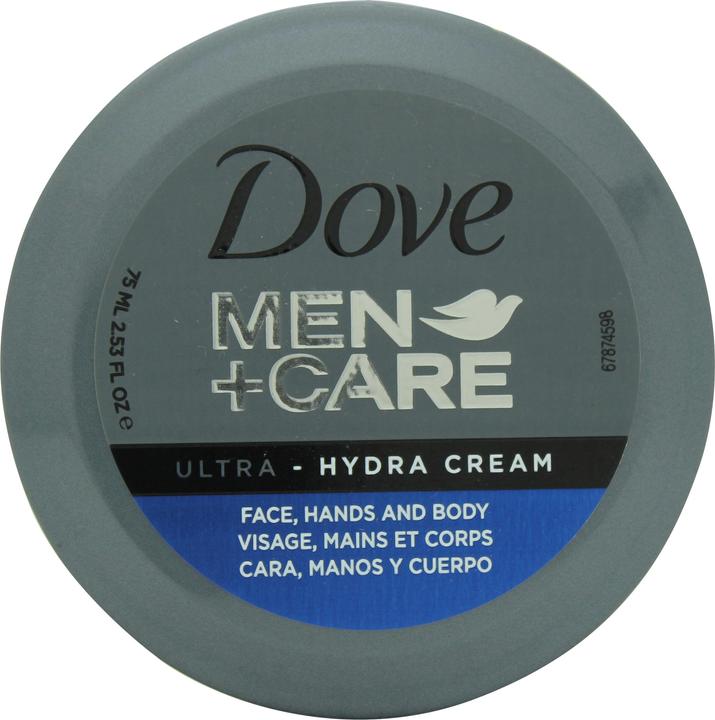 Dove Men Care Ultra Care Hydra Cream Face, Hand and Body 75ml (75 ml, Tagescreme, Gesichtswasser)