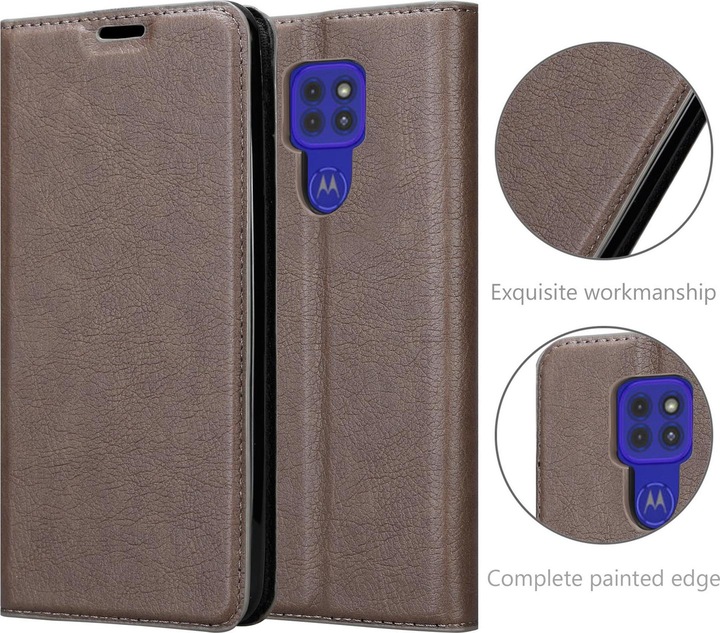 Actual product image Cadorabo Book Invisible Magnet Cover (Motorola Moto G9 Play)