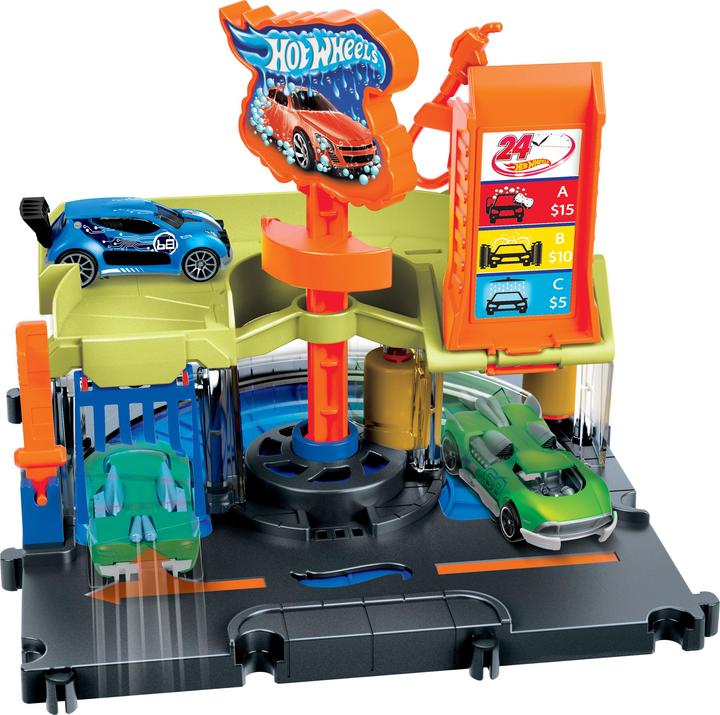 Produktbild Hot Wheels Downtown Car Wash Speed Clean