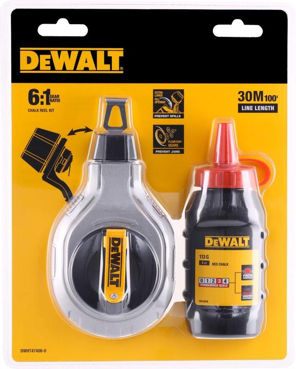Produktbild DeWalt SchlagschnurSet 30m mit roter Kreide