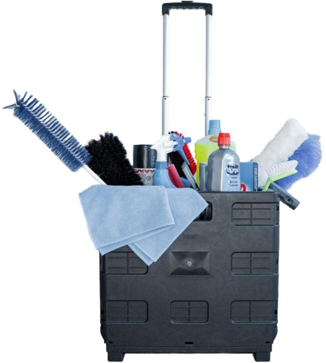 Actual product image Edi Baur Foldable trolley box Caddy, 45 L (35 kg)