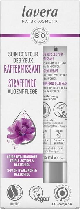 Produktbild Lavera Straffende Augenpflege (Augenpflege Gel, 15 ml, Tag + Nacht)