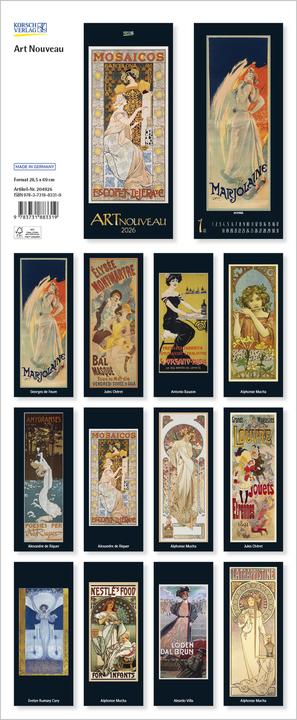 Produktbild Art Nouveau 2026 (28.5 x 69 cm)