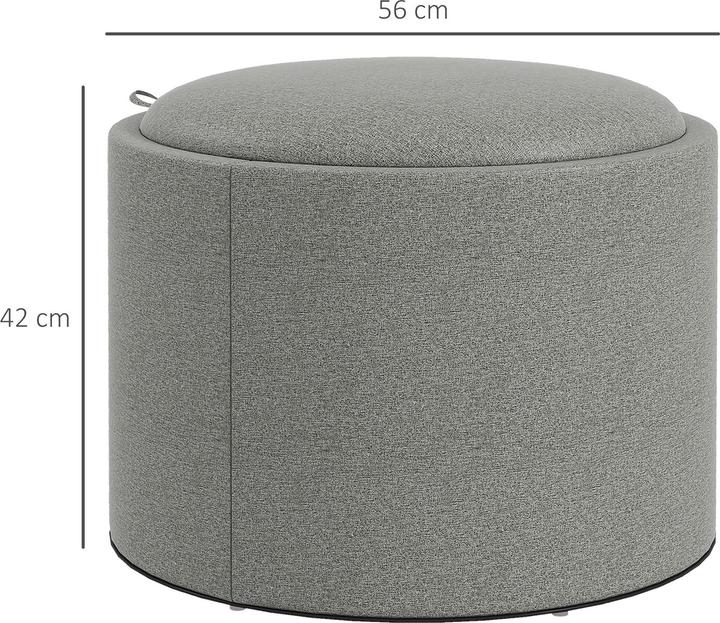 Produktbild Homcom Polsterhocker mit Stauraum
