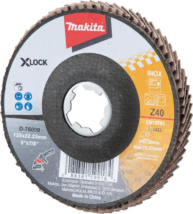 Produktbild Makita Fächerschleifscheibe 125mm (Z40)