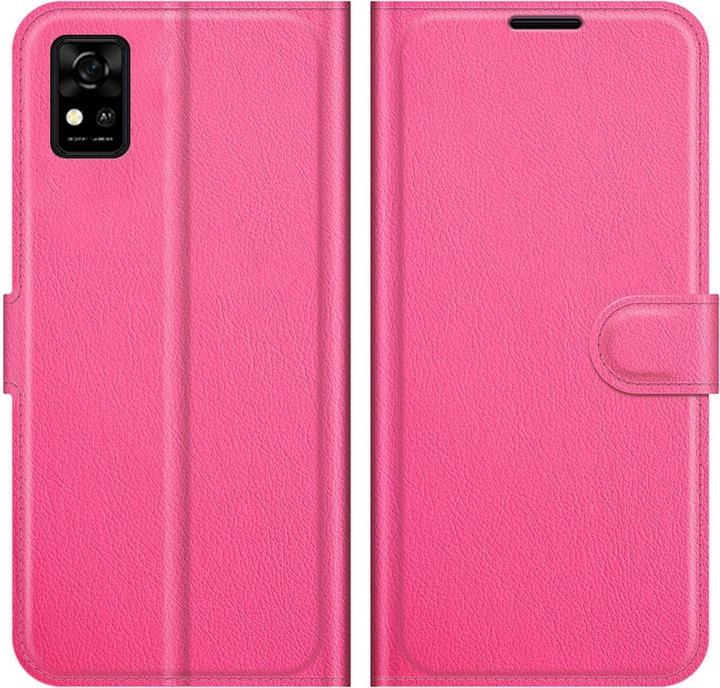 Produktbild König Design Hülle Handy Schutz für ZTE Blade A31 Case Flip Cover Tasche Etuis Bumper Rosa (ZTE Blade A31)