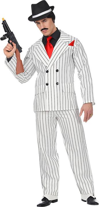 Actual product image Widmann 20s gangster costume suit with wide pinstripes (S, M, L, XL)