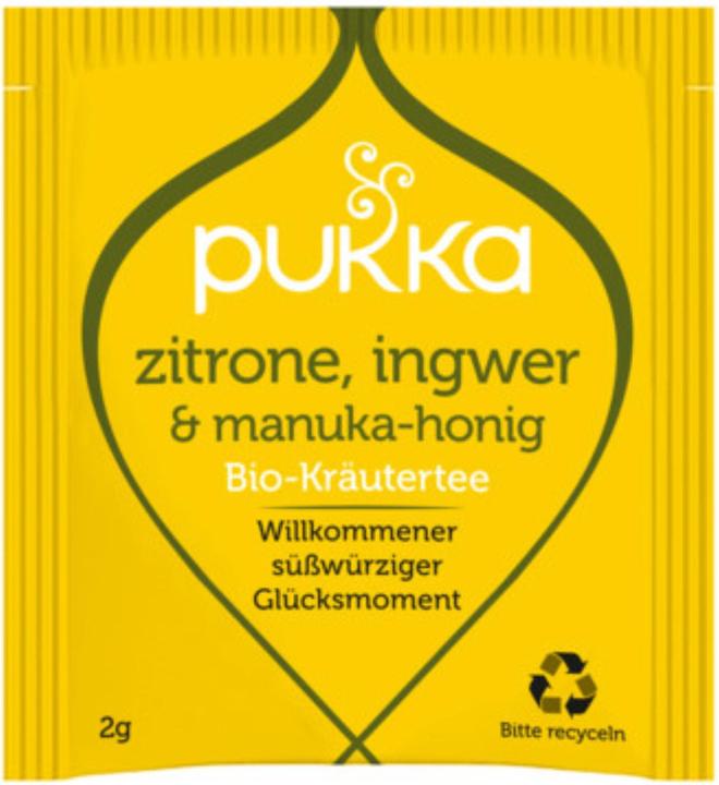 Image du produit Pukka Citron, gingembre et miel de Manuka (40 g)