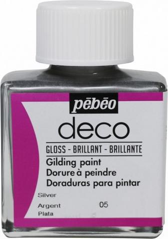 Actual product image Pebeo Deco Gilding Paint Silver (75 ml)