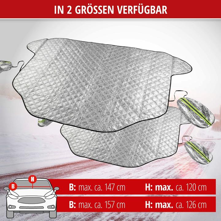 Produktbild Walser Premium Thermoscheibenschutz mit Seitenspiegelabdeckung, PKW-Frontscheibenabdeckung 147x120 cm