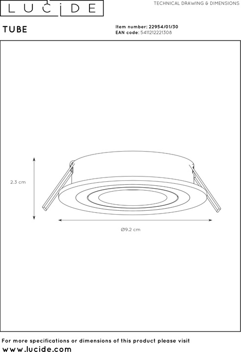 Produktbild Lucide Tube (GU10)