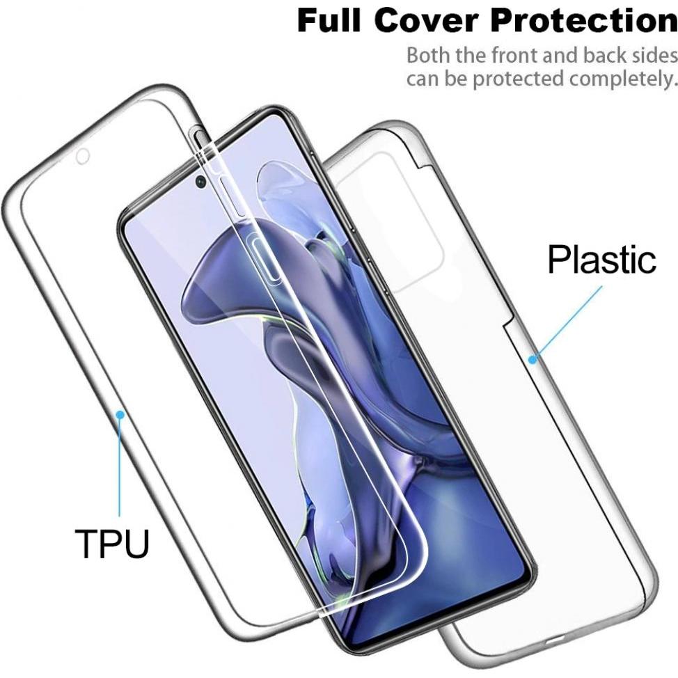 Thumbnail - Screenguard 360° Screen & Body Protector Xiaomi 11T Hülle mit Folie (Xiaomi 11T), Smartphone Hülle, Transparent