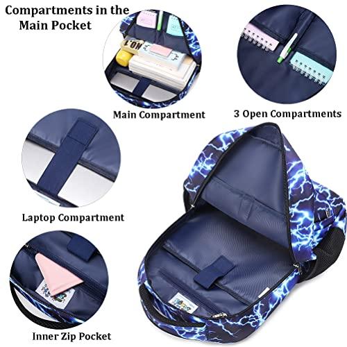 Produktbild Only-Bags.Store Schultaschen Set mit Lunchpaket Federmäppchen Teenager Schulrucksack