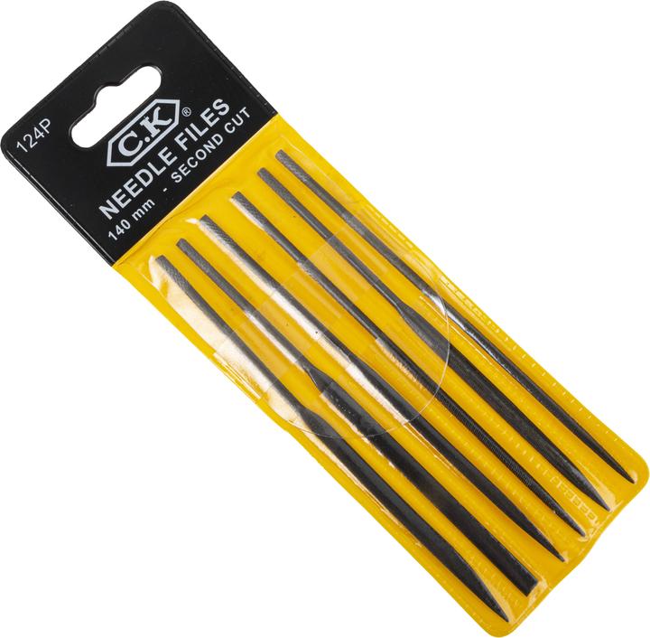 Actual product image C.K Magma Needle files set 6pcs T0124P (140 mm)